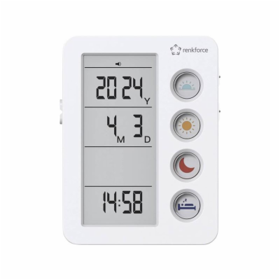Budík RENKFORCE RF-4883628 s připomenutím užití léků