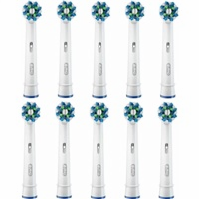 Oral-B Cross Action, náhradní hlavice 10 ks, bílé, oscila...
