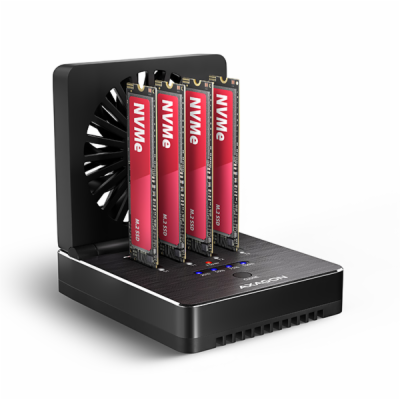 AXAGON ADSA-M2C44, USB4 dokovací stanice pro 4× M.2 NVMe ...