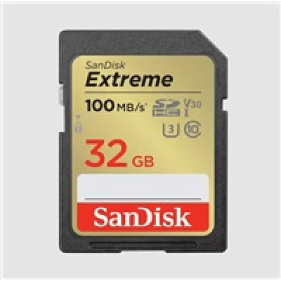 SanDisk SDHC karta 32GB Extreme (100 MB/s Class 10, UHS-I...