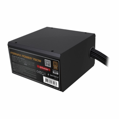 GEMBIRD Napájecí zdroj ATX 750W s aktivním PFC, 12 cm ven...