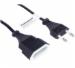 PREMIUMCORD Kabel síťový 230V, prodlužovací dvojvidlice,  5m