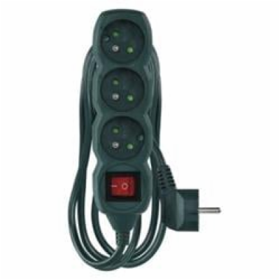 Prodlužovací kabel EMOS P1313RZ s vypínačem, 3 zásuvky, 3...