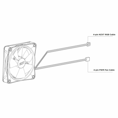 NZXT ventilátor RF-R12SF-W1 bílý