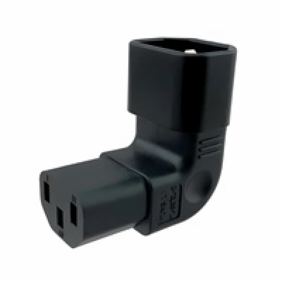 Adaptér vertikálně úhlový IEC C13 na IEC C14 napětí 230V,...