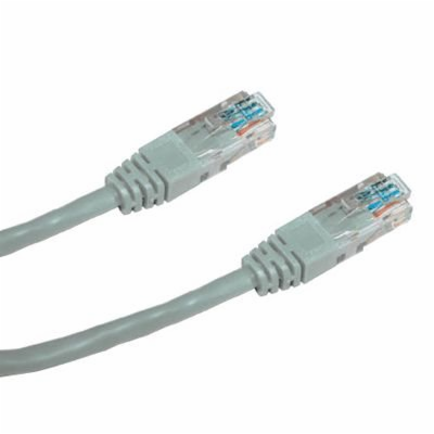 DATACOM Křížený UTP patch kabel 1m Cat5e šedý