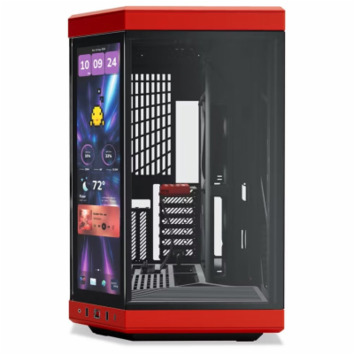 HYTE skříň Y70 Touch Infinite Black Cherry / 14,9" dotyko...