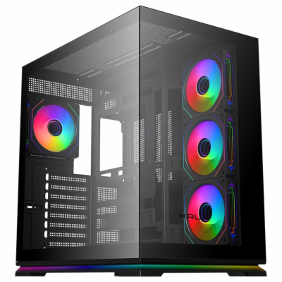Krux skříň Atron / ATX / 4x120 mm PWM ARGB fan / USB 2.0 ...