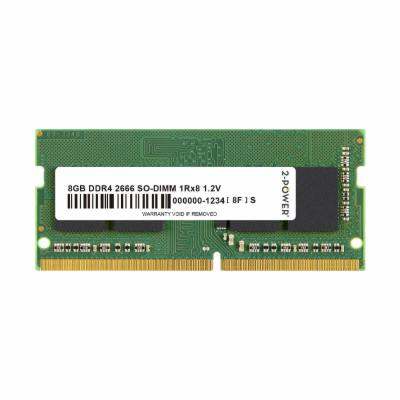 2-Power 8GB DDR4 PC21333 2666MHz CL19 SODIMM Operační pam...