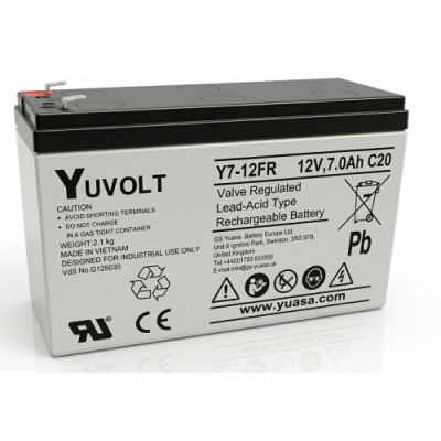 Yuasa YUVOLT Y7-12FR VdS (12V; 7Ah, F1)
