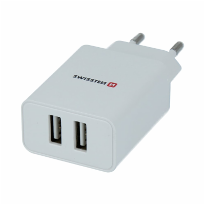 Swissten Síťový Adaptér Smart Ic 2X Usb 2,1A Power + Dato...