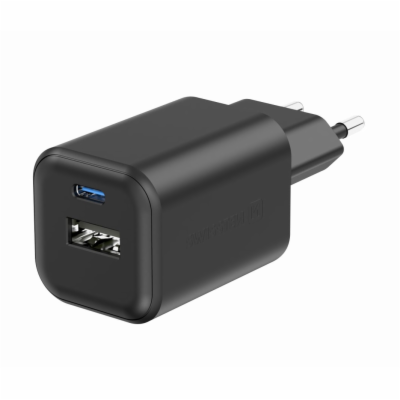 Swissten síťový adaptér gan 1x usb-c 45w pd + 1x usb-a 18...