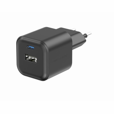 Swissten síťový adaptér gan 1x usb-c 35w pd + 1x usb-a 27...