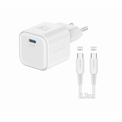 Swissten síťový adaptér gan 1x usb-c 20w power delivery b...