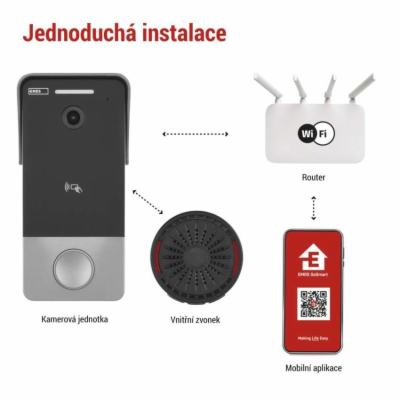 EMOS GoSmart videozvonek IP-20PoE