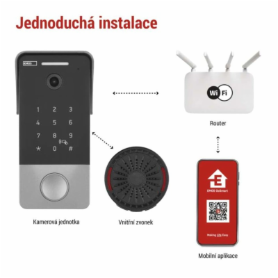 EMOS GoSmart videozvonek IP-21PoE