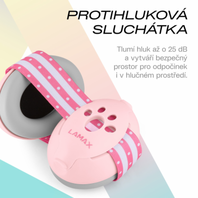 LAMAX BabyMuffs1 Pink
