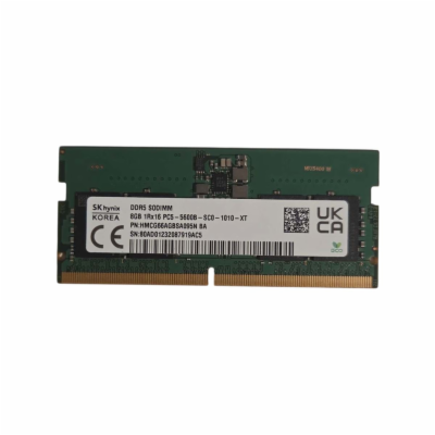 SK Hynix 8GB DDR5 PC44800 5600MHz CL40 SODIMM Operační pa...