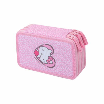 Penál třípatrový BAAGL Hello Kitty Sweet Leopard