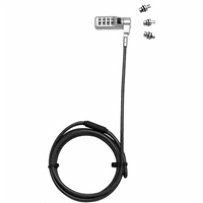 DICOTA Universal Security Cable Lock,3 Exchangeable heads...
