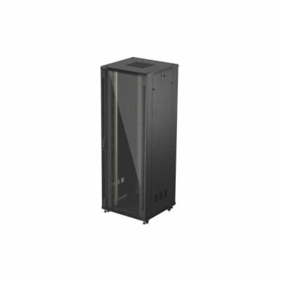 19" VOLNĚ STOJÍCÍ RACKOVÁ SKŘÍŇ 47U 800X800 ČERNÉ SKLENĚN...