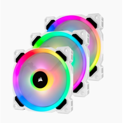 Corsair ventilátor LL Series, LL120 RGB White, 120mm Dual...