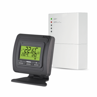 ELEKTROBOCK Termostat bezdrátový digitální  FRT7B2 antracit