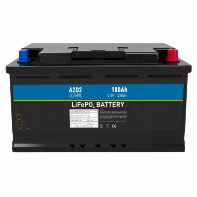 A2D2 baterie LiFePO4 12,8V 100Ah F15 Car Battery Case (Go...
