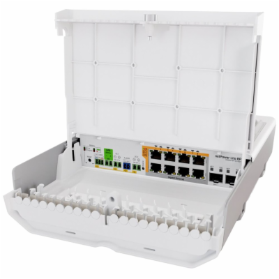 MikroTik managed Switch/UPS netPower Lite 8P, 8x GbE PoE+...