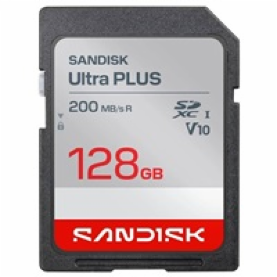 Sandisk Ultra PLUS SDXC karta 128GB UHS-I, V10, U1, C10, ...