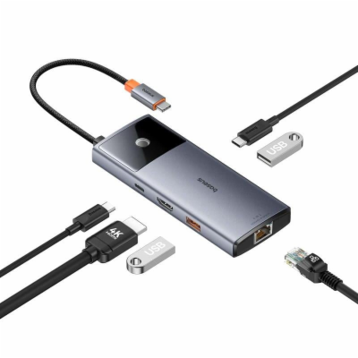 Baseus hub Series 2 USB 6v1 (USB-C/HDMI4K60Hz/USB-C(10Gbp...
