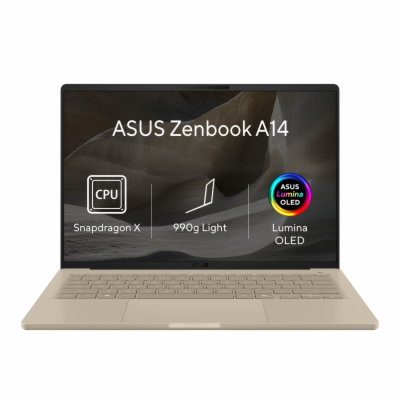 ASUS Zenbook A14 - Snapdragon X  X1 26 100/32GB/512GB SSD...