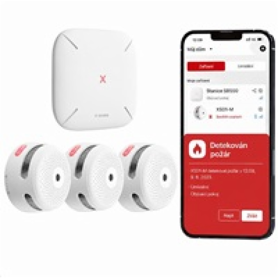 X-Sense FS31 (3+1) Sada 3 bezdrátových detektorů kouře XS...