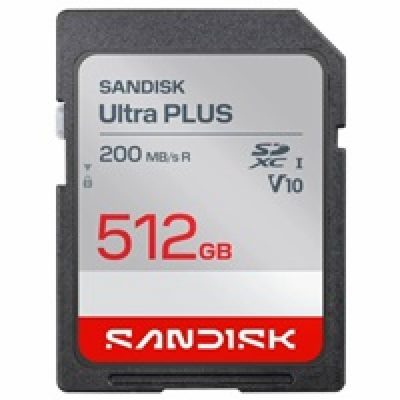 Sandisk Ultra PLUS SDXC karta 512GB UHS-I, V10, U1, C10, ...
