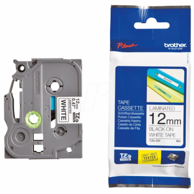 BROTHER TZE231 - kazeta TZ šířky 12mm, laminovaná TZE-231...