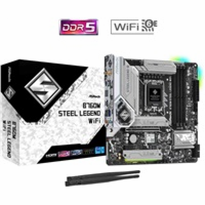 ASRock MB Sc LGA1700 B760M STEEL LEGEND WIFI, Intel B760,...