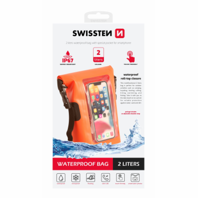 Swissten vodotěsné pouzdrowaterproof oranžové(2l)
