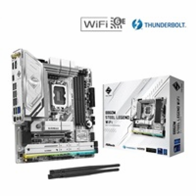 ASRock MB Sc LGA1851 B860M Steel Legend WiFi, Intel B860,...