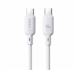 Baseus Rychlonabíjecí kabel Silky USB-C/USB-C 1m 100W bílý