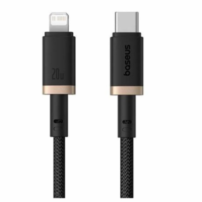 Baseus Rychlonabíjecí kabel Dura USB/Lightning 1m 20W čer...