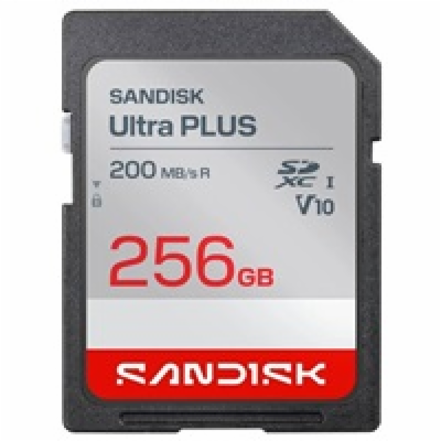 Sandisk Ultra PLUS SDXC karta 256GB UHS-I, V10, U1, C10, ...