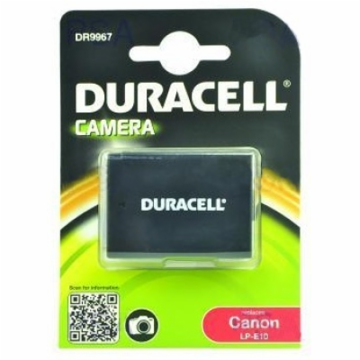 DURACELL Baterie - DR9967 pro Canon LP-E10, černá/bílá, 1...