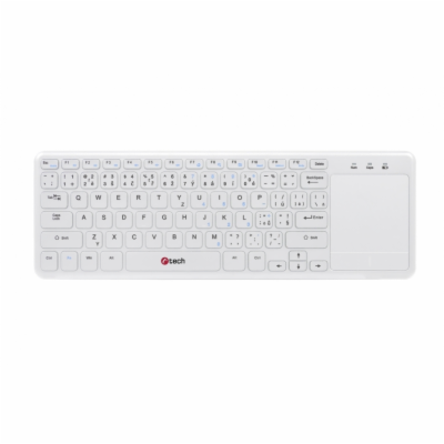 C-TECH klávesnice WLTK-01, bezdrátová klávesnice s touchp...
