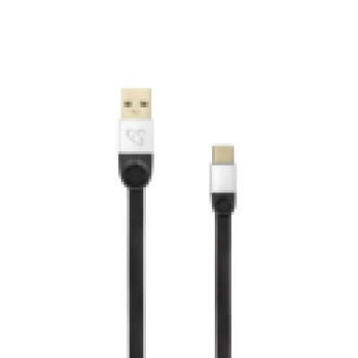SBOX kabel USB - TYP C M/M 2,4 A, 1,5m, blistr, černá