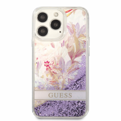 Guess Liquid Glitter Flower Zadní Kryt pro iPhone 13 Pro ...