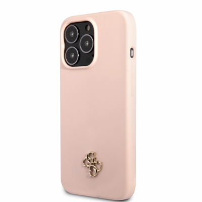 Guess 4G Silicone Metal Logo Zadní Kryt pro iPhone 13 Pro...