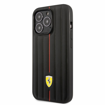 Ferrari Leather Embossed Stripes Zadní Kryt pro iPhone 14...