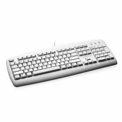 Logitech Value Keyboard, USB+PS2, CZ, bílá Jednoduchá, al...