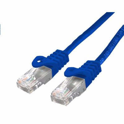 C-TECH Kabel patchcord Cat6, UTP, modrý, 3m