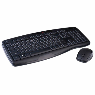C-TECH klávesnice s myší WLKMC-02 Moderní bezdrátová kláv...